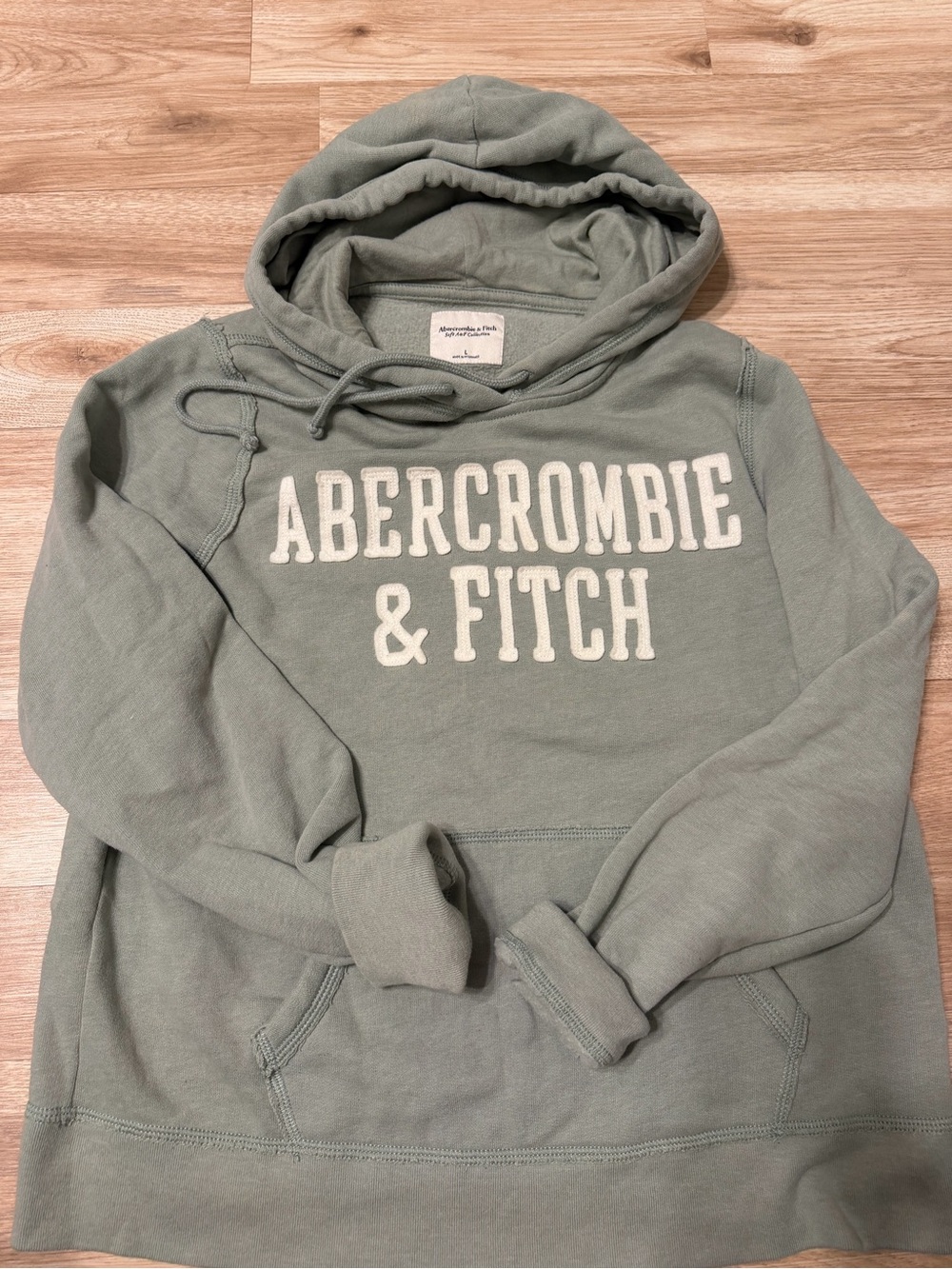 Abercrombie & Fitch Women’s Sage Green Logo Hoodie